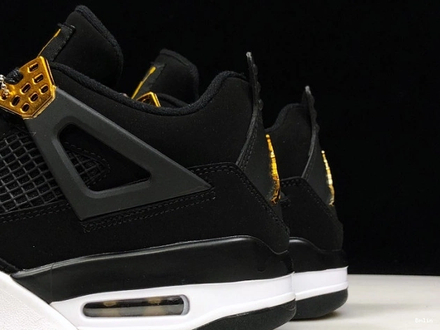 Bmlin shoes Air Jordan 308497-032 Metallic 4 Gold-White Royalty Black 0807